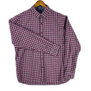 Hart Schaffner Marx Men's XL Multicolor Plaid Long Sleeve Button Down Shirt